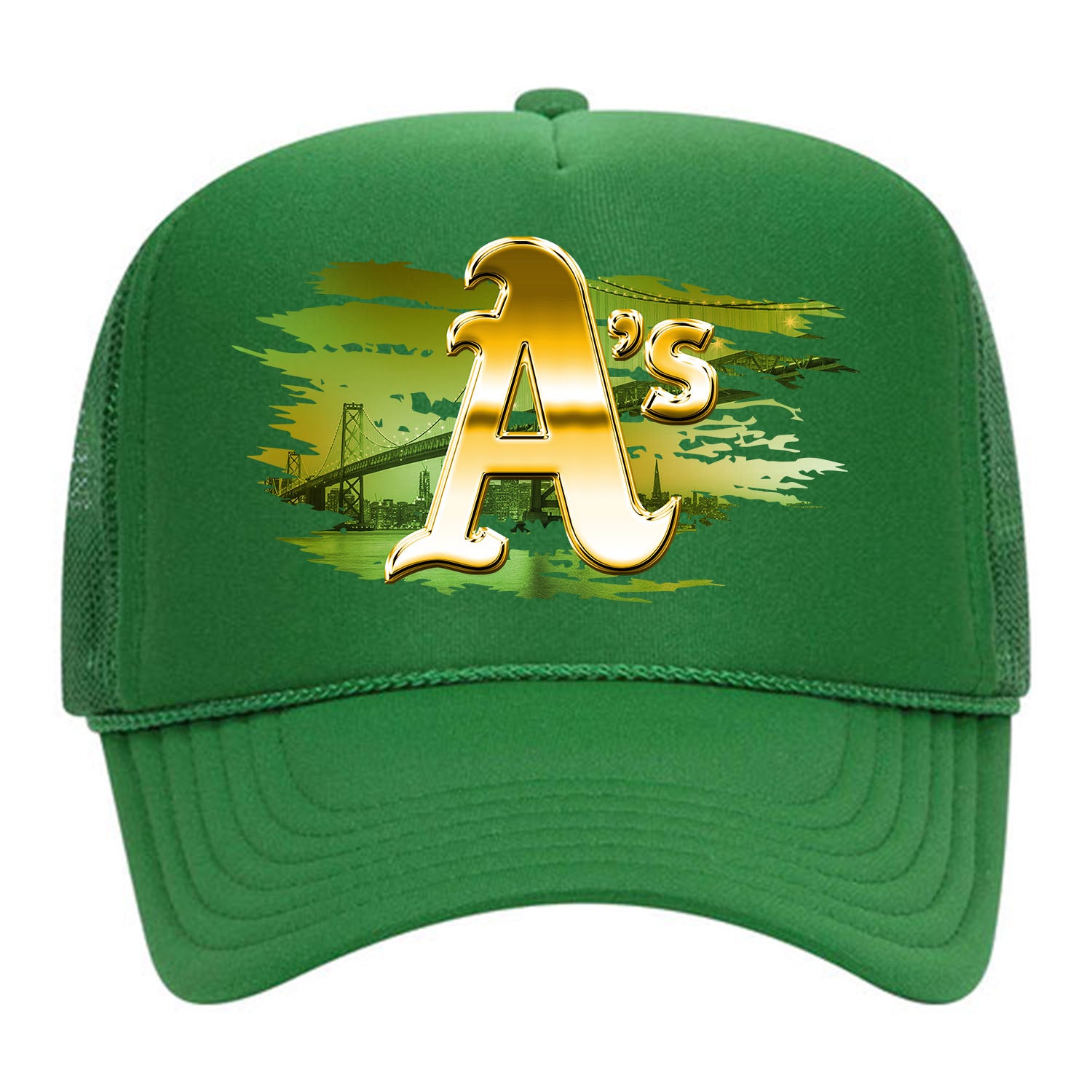 "OAKLAND" Foam Trucker - Green
