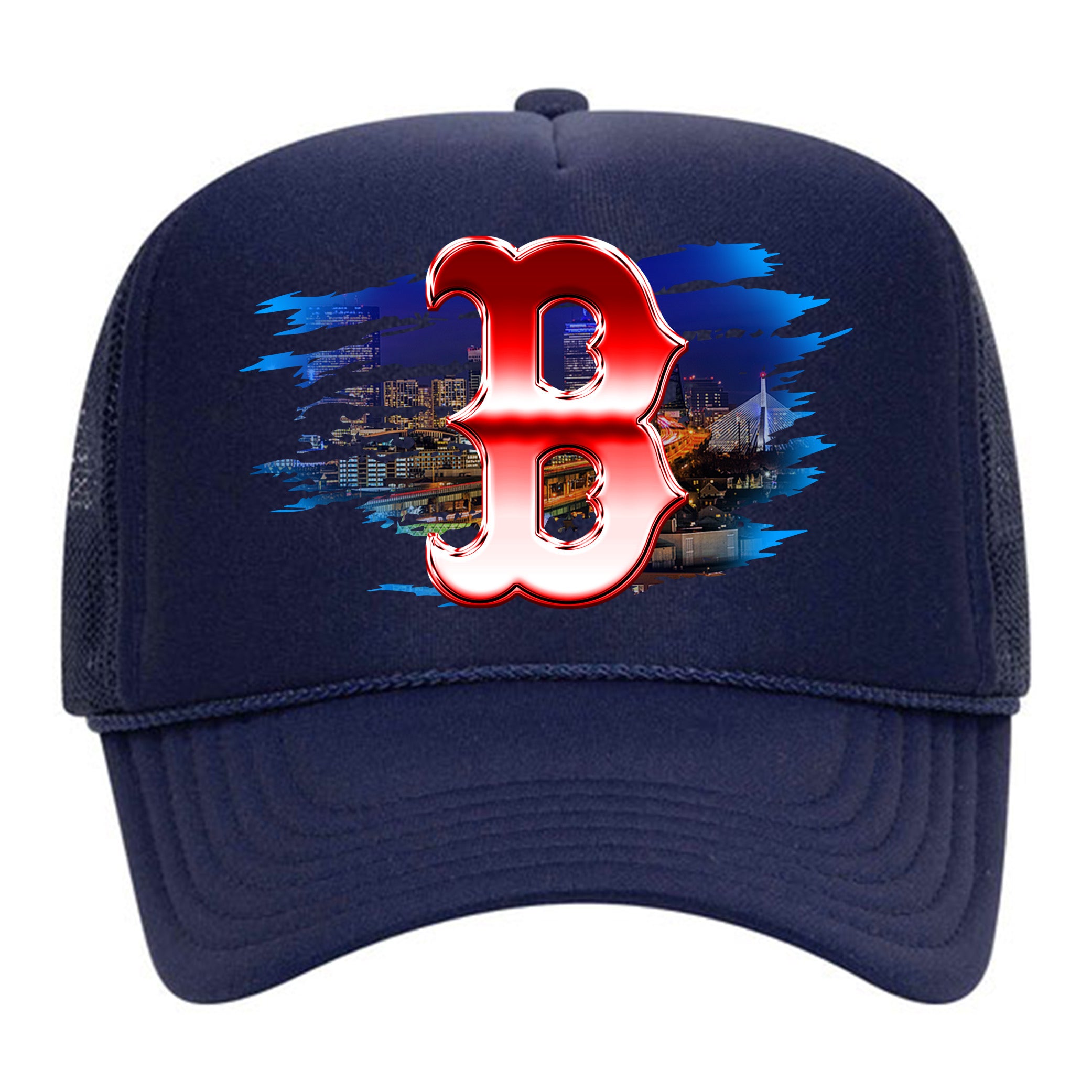 "BOSTON" Foam Trucker - Navy