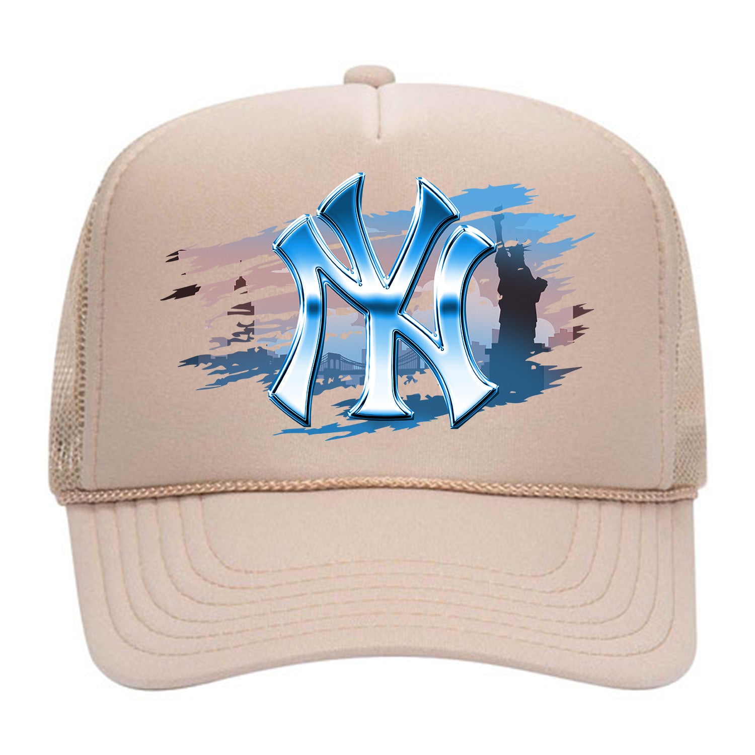 "NY NY" Foam Trucker - Cream