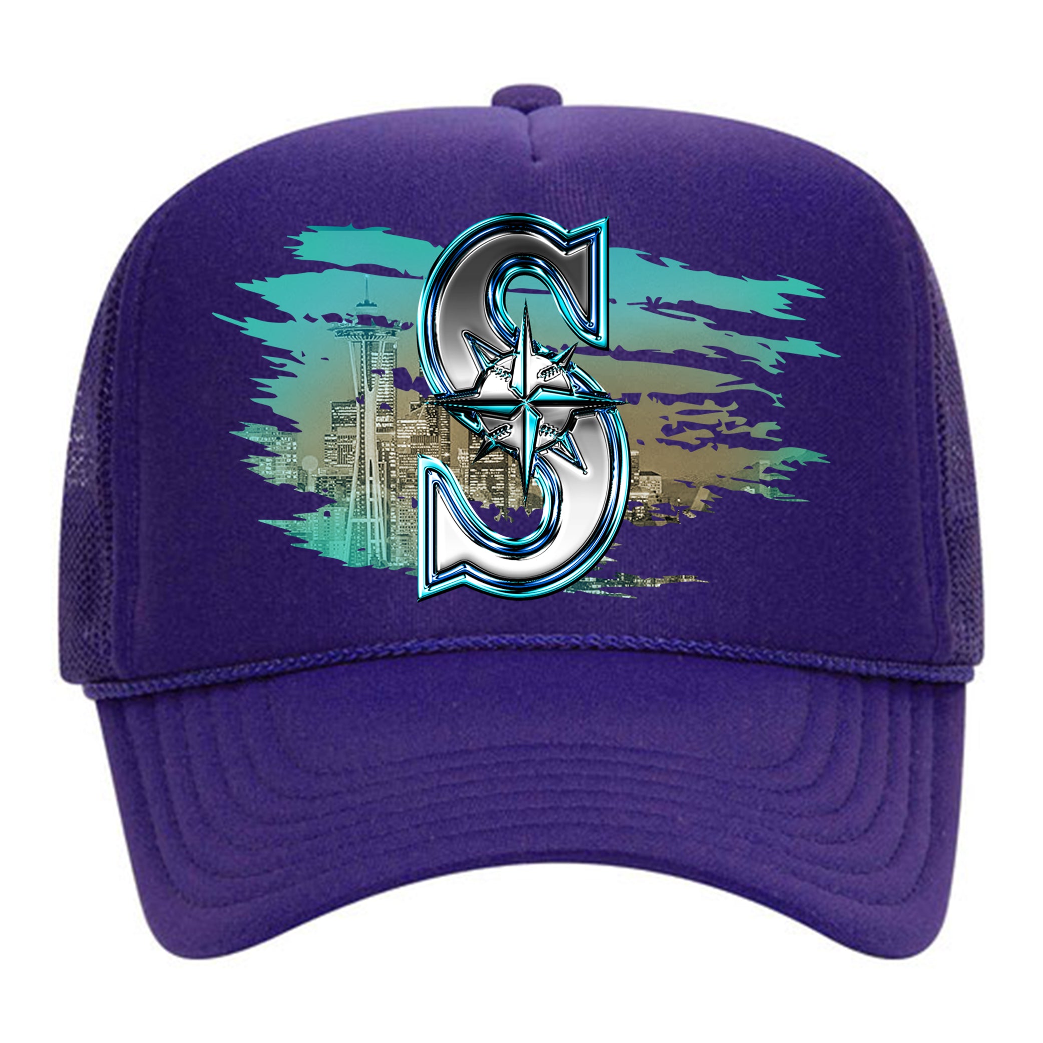 "SEATTLE" Foam Trucker - Purple