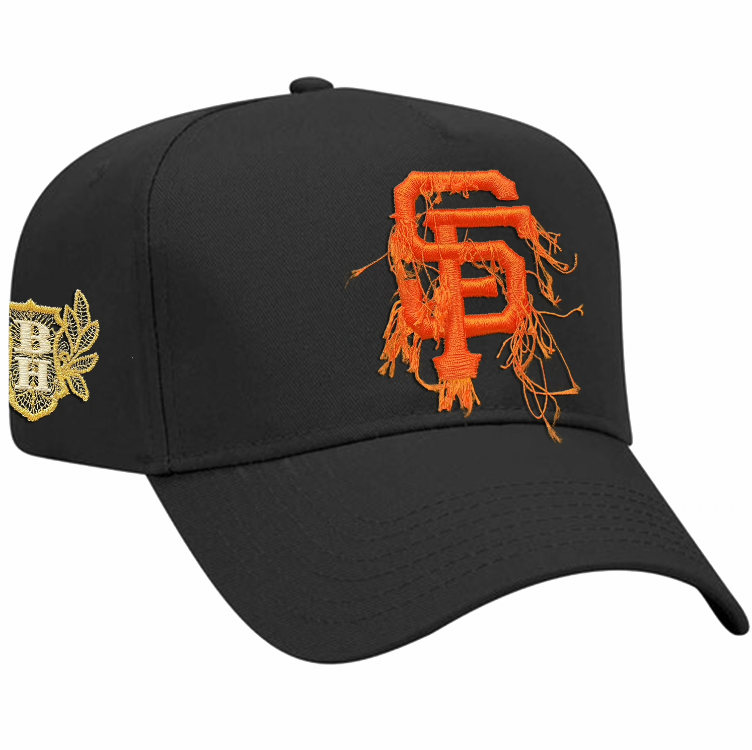 Distressed SF - Black/Orange