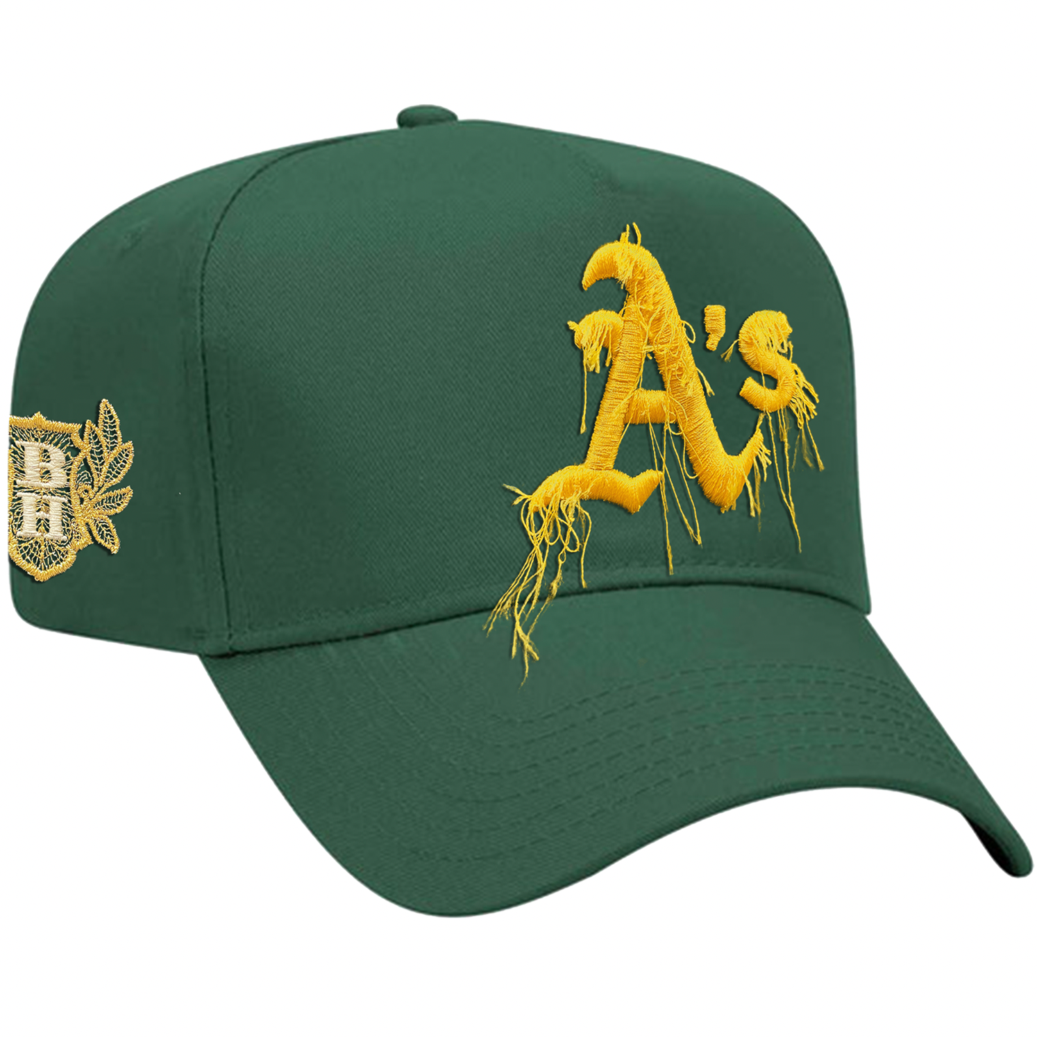 Distressed Oakland - Green/Yellow